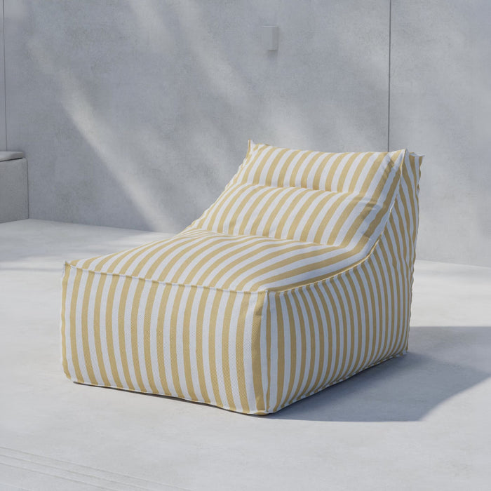 Nohr Outdoor Loungestoel Carlson - Geel Gestreept - ThatLyfeStyle