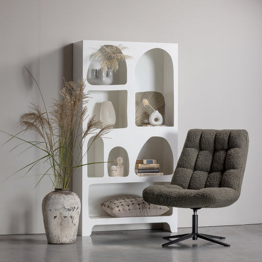WOOOD Vakkenkast Caz 180 x 95cm - Wit - Japandi