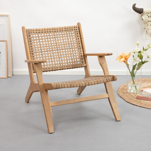Kave Home Fauteuil Rigono Acaciahout - Naturel