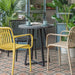 Kave Home Bistrotafel Tella Terrazzo, Ø70cm - Zwart - Rond