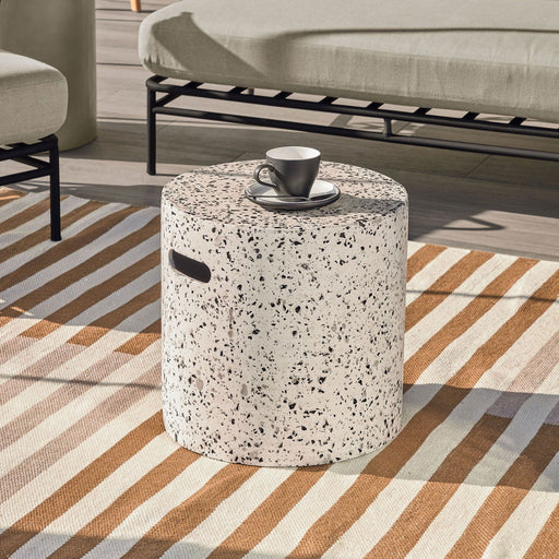 Kave Home Bijzettafel Jenell 35cm - Wit - Rond - ThatLyfeStyle