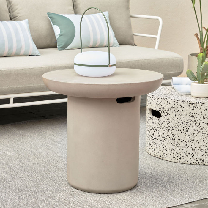 Kave Home Outdoor Salontafel Taimi Ø50cm - Grijs - Rond