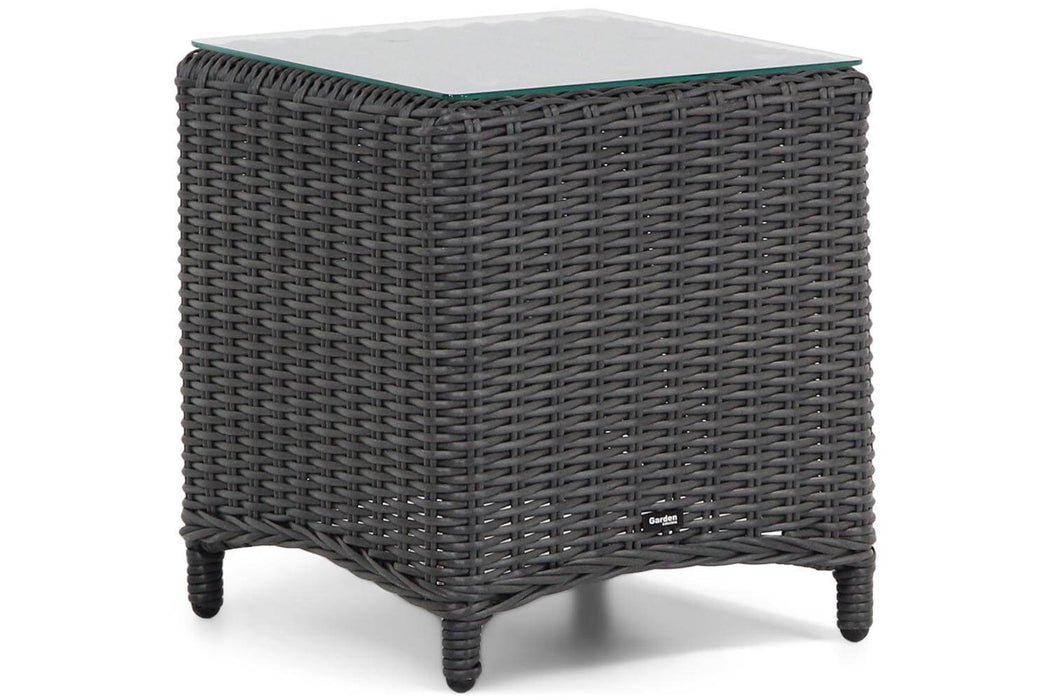 Garden Collections Chicago bijzettafel met glasplaat