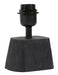 Light & Living Tafellamp Kardan Mangohout, 19cm - Mat Zwart (excl. kap)