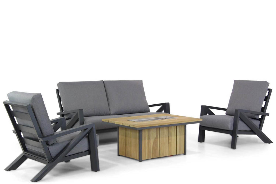 Santika Cinta/Seaside 120 cm stoel-bank loungeset 4-delig