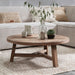 DTP Home Ronde Salontafel Monastery Teakhout, 90cm - Naturel - Japandi