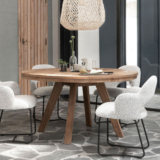 DTP Home Ronde Eettafel Tradition Teakhout, 140cm - Naturel