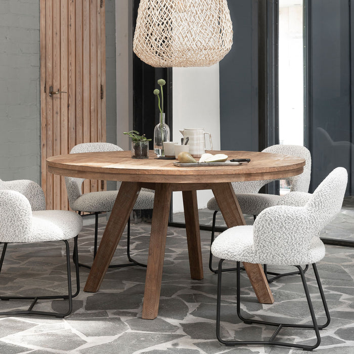 DTP Home Ronde Eettafel Tradition Teakhout, 140cm - Naturel