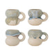 Bloomingville Mok Luna Set van 4 stuks - Blauw