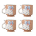 Bloomingville Mok Missy Set van 4 stuks - Meerkleurig