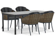 Santika Tika/Como 180 cm dining tuinset 5-delig