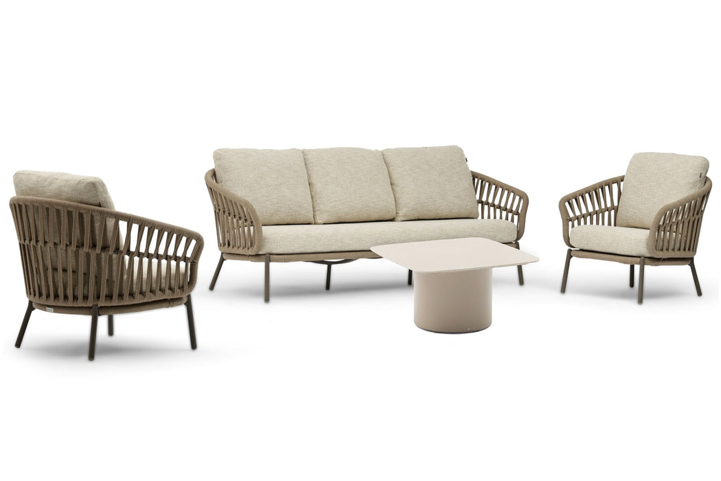 Coco Elara/Ronda 70x70 cm stoel-bank loungeset 4-delig