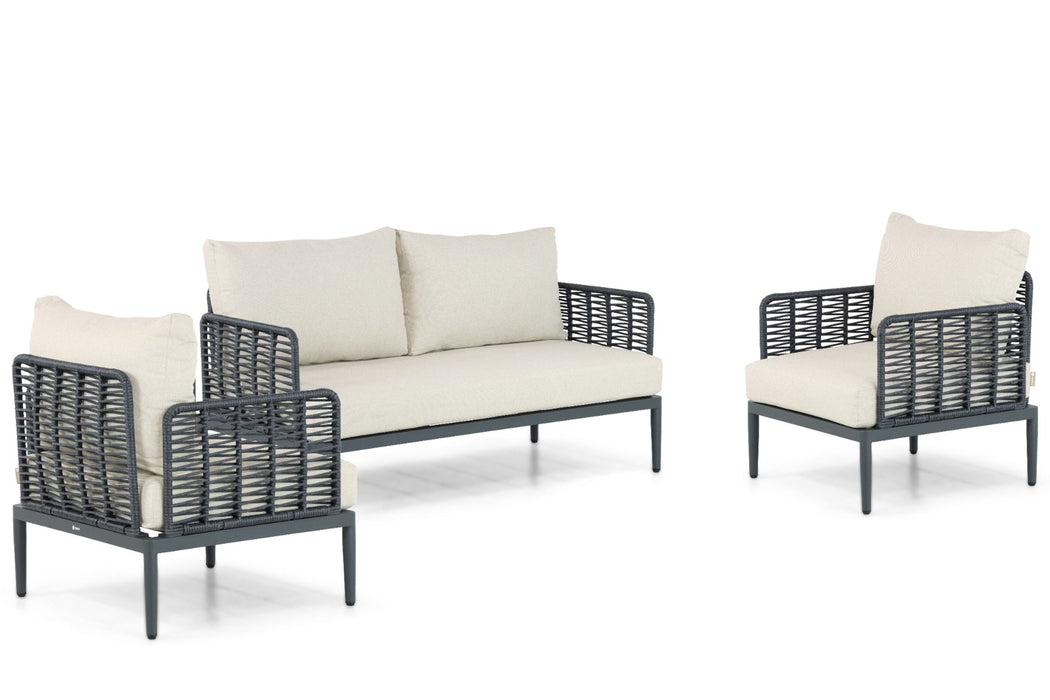 Coco Ibiza stoel-bank loungeset 3-delig - 22162