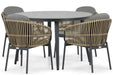 Coco Nathan/Vienna 120 cm dining tuinset 5-delig