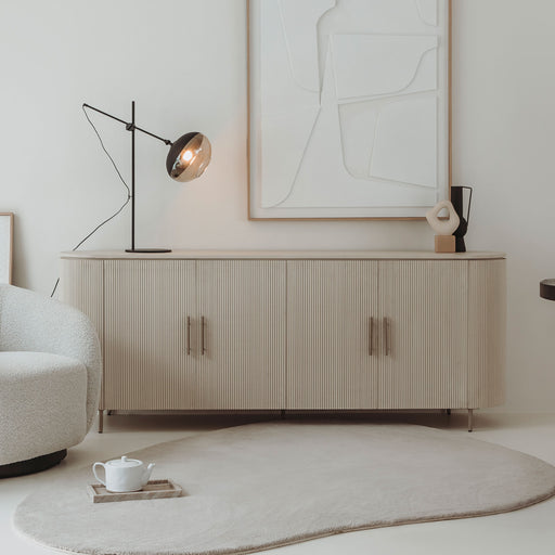 Tower Living Dressoir Corbetta Minerale cement finish, 210cm - Beige - ThatLyfeStyle