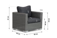 Garden Collections Cuba lounge tuinstoel - 16981