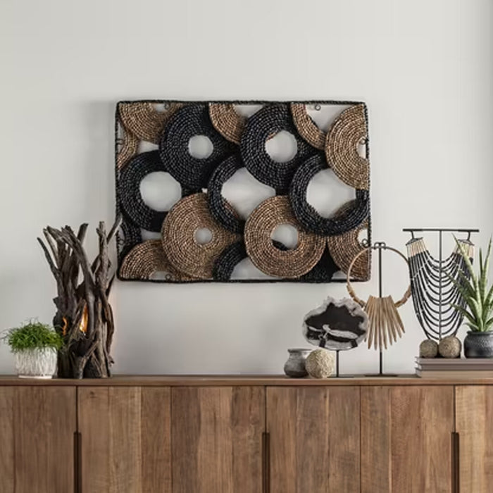 MUST Living Wanddecoratie Cuba Waterhyacint - Bruin - ThatLyfeStyle
