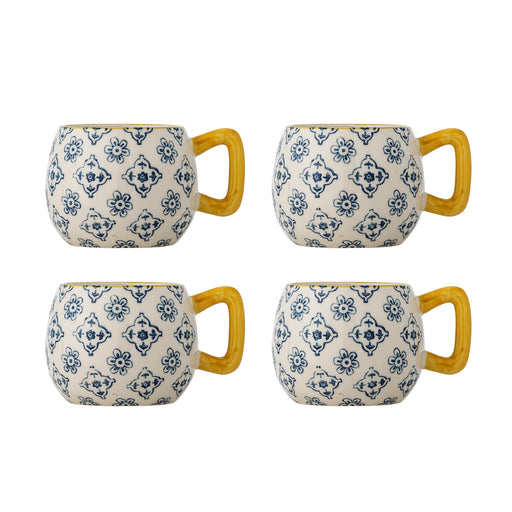 Bloomingville Mok Wrenna Set van 4 stuks - Meerkleurig - ThatLyfeStyle