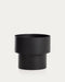 Kave Home Plantenbak Mash Metaal, Ø41cm - Zwart - Rond