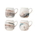 Bloomingville Mok Lyre Set van 4 stuks - Bruin