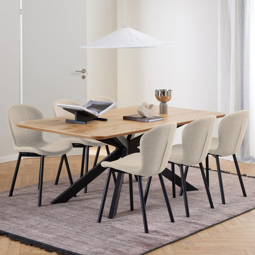 Bendt Eettafel Chrislyn Eiken, 200 x 100cm - Naturel