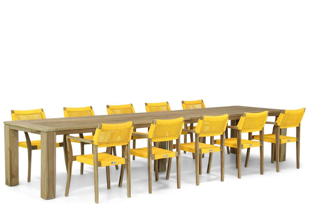 Lifestyle Dallas/Brighton 400 cm dining tuinset 11-delig - 8728