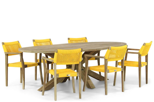 Lifestyle Dallas/Boston 240 cm ovaal dining tuinset 7-delig - 8744