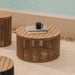 Kave Home Outdoor Salontafel Dandara Acaciahout en touw, 60cm - Beige - Rond - ThatLyfeStyle