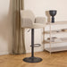 Bendt Draaibare Barkruk Dantrell Structuurstof - Beige (zithoogte 65-85cm) - ThatLyfeStyle