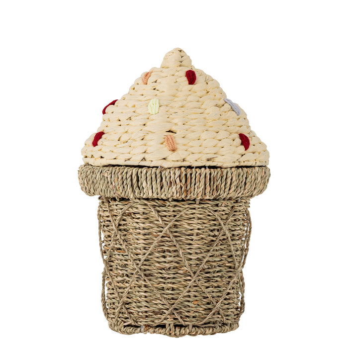 Bloomingville MINI Mand Cillie IJsje, 41cm hoog - Naturel