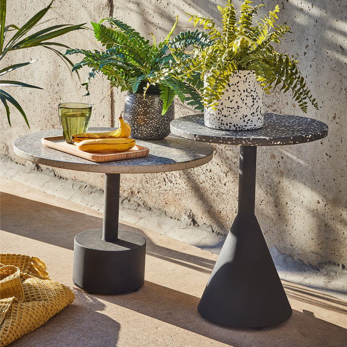 Kave Home Bijzettafel Delano 65cm - Grijs - Rond