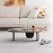 Eleonora Organische Salontafel Devin Marmer, 100 x 85cm - Bruin