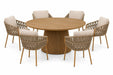 4 Seasons Outdoor Biarritz/Fungo 180 cm dining tuinset 7-delig