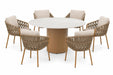 4 Seasons Outdoor Biarritz/Colorado 160 cm dining tuinset 7-delig