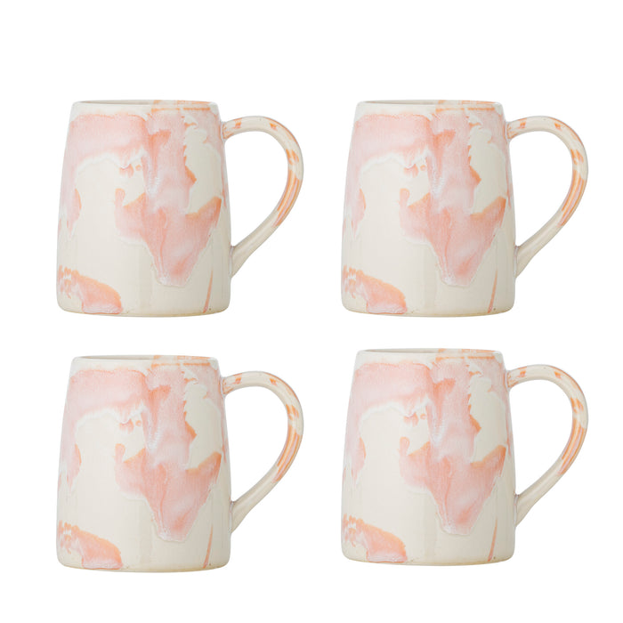 Bloomingville Mok Winnie Set van 4 stuks - Roze