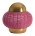 Light & Living Tafellamp Cetara Kralen, 33cm - Roze/Brons
