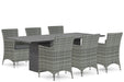 Domani Miami/Graniet 240 cm dining tuinset 7-delig