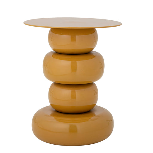 Bloomingville Ronde Bijzettafel Olonne 41cm - Geel - ThatLyfeStyle