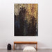 Urban Cotton Wandkleed Drops in zwart frame, Small, 80 x 110cm