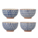 Bloomingville Schaal Karine Set van 4 stuks - Blauw