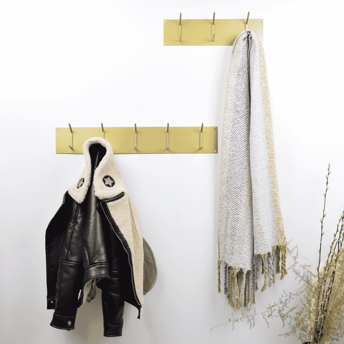 Urban Interiors Kapstok Factory Met 6 haken - Goud