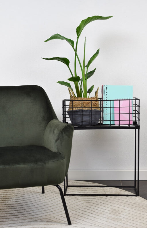 Urban Interiors Bijzettafel Atlanta 55 x 20cm - Zwart