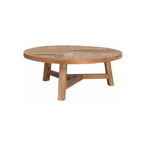 DTP Home Ronde Salontafel Monastery Teakhout, 90cm - Naturel - Japandi