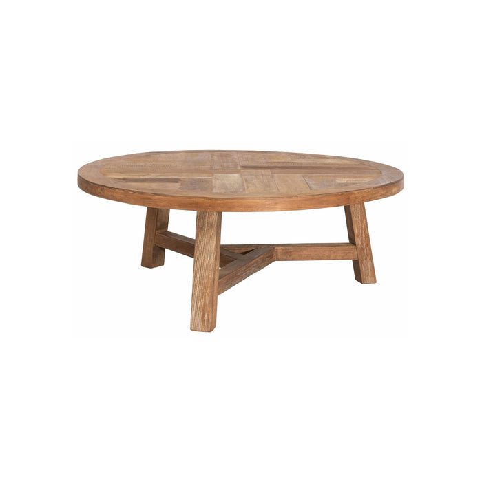 DTP Home Ronde Salontafel Monastery Teakhout, 90cm - Naturel - Japandi