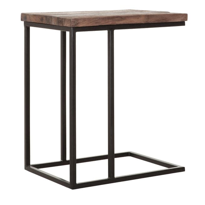 DTP Home Laptoptafel 'Timber' Hout en staal, 38 x 53cm - ThatLyfeStyle