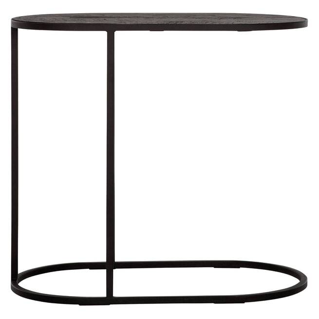 DTP Home Ovale Laptoptafel 'Terra' Teakhout, 65 x 35cm - ThatLyfeStyle