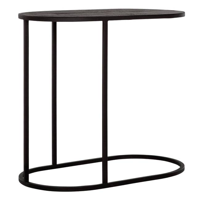 DTP Home Ovale Laptoptafel 'Terra' Teakhout, 65 x 35cm - ThatLyfeStyle