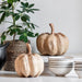 MUST Living Decoratie Pumpinks Teakhout, Set van 2 stuks - Naturel
