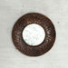 MUST Living Spiegel Cosmos Teakhout 60 cm Bruin Rond