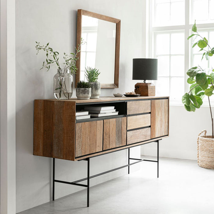 DTP Home Dressoir Metropole Teakhout, 200cm - Naturel